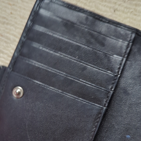 Coach Soho Black Leather Buckle Clasp Wallet Y2k - Picture 4 of 6